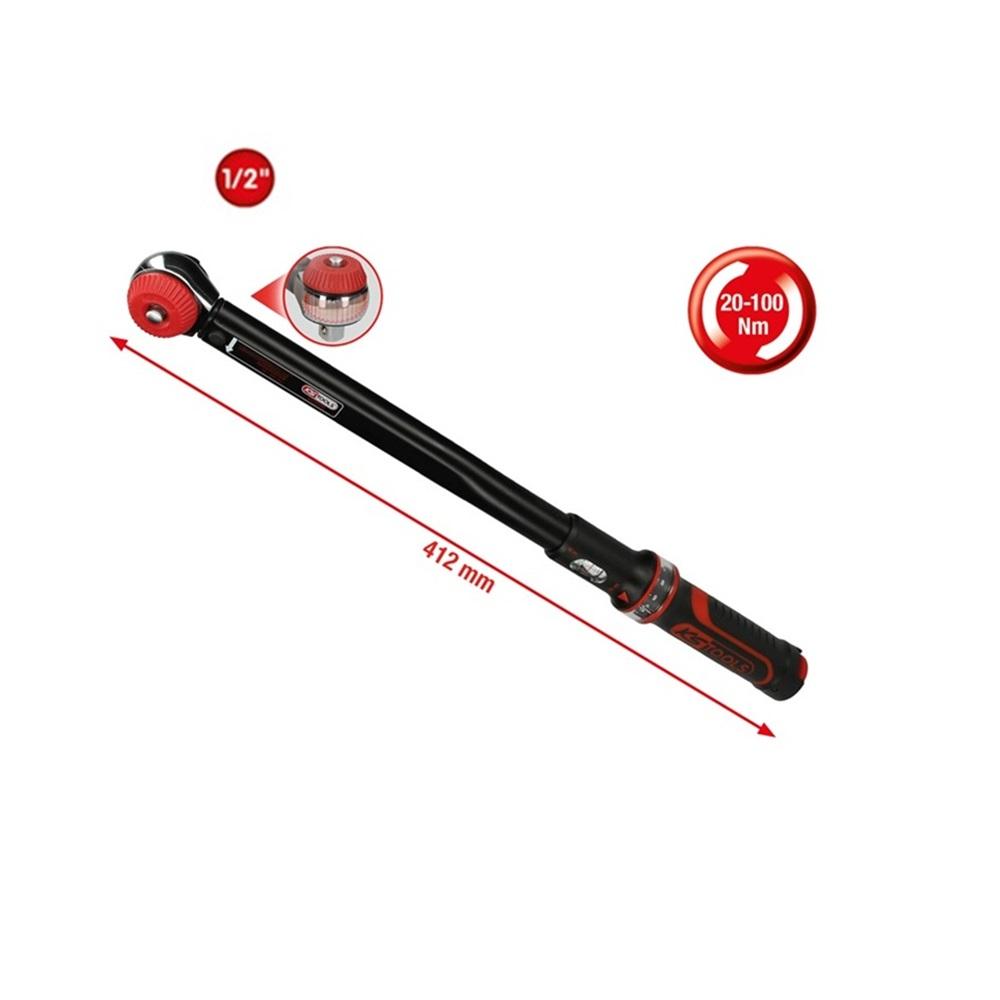 ERGOTORQUE Precision Torque Wrench with Rotary Mushroom Ratchet Head