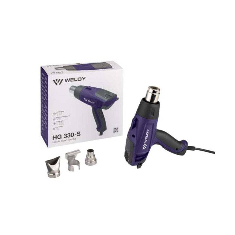 Weldy HG 330-S, 230V/2000W, UK-plug, kit (3 nozzles)